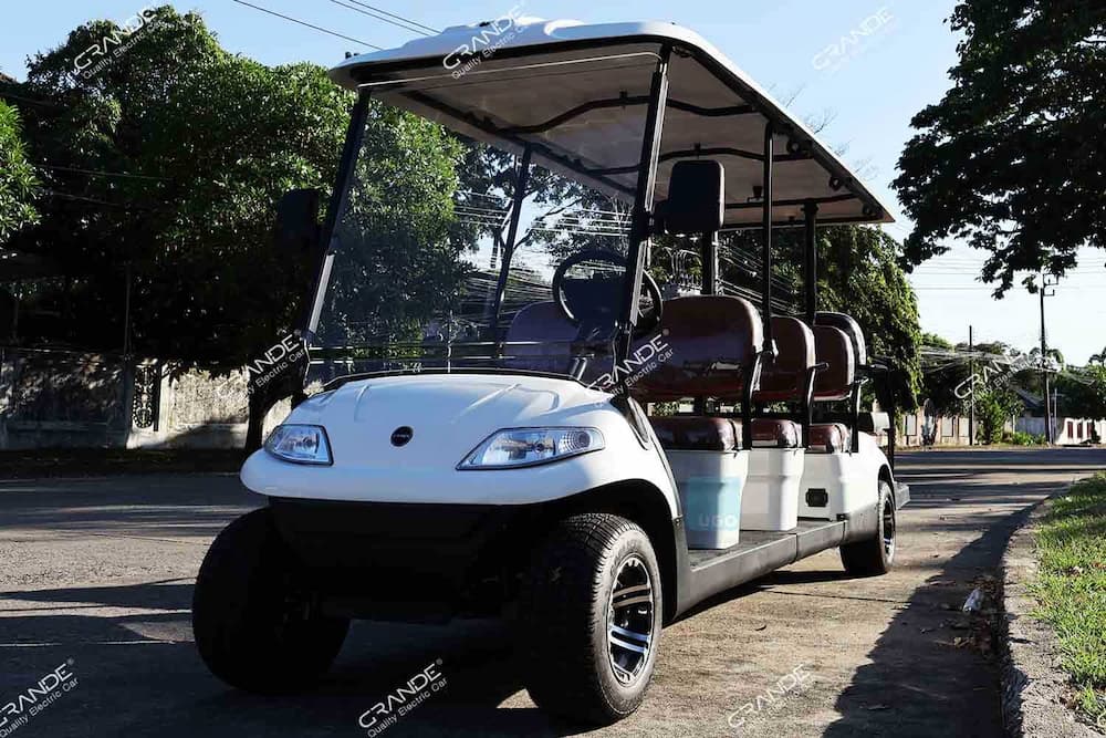 รถกอล์ฟมือสอง 4 ที่นั่ง สภาพดี พร้อมใช้งาน สำหรับรับส่งในหมู่บ้านหรือรีสอร์ต