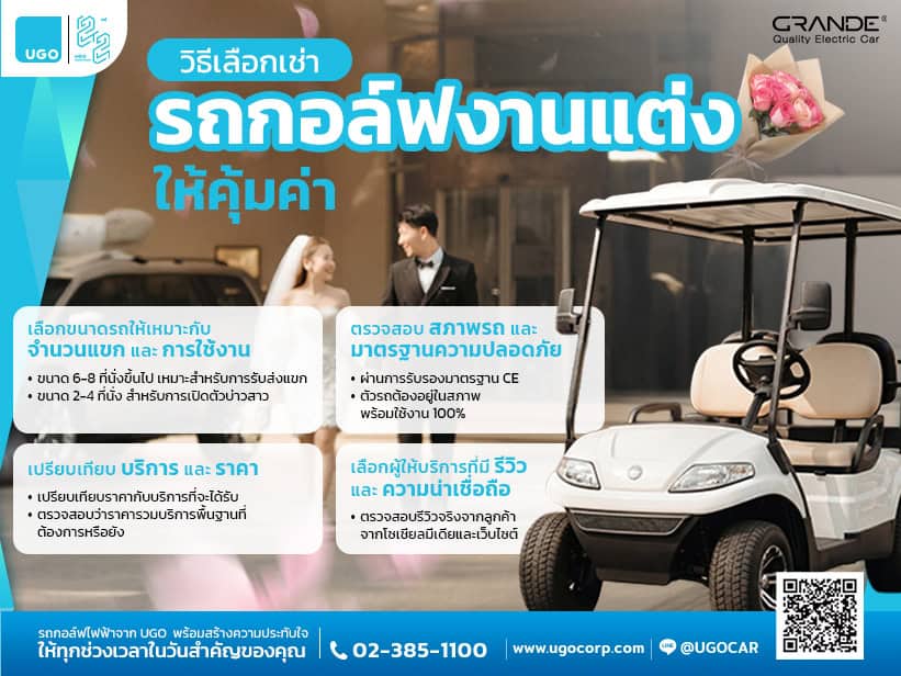 บริการออกแบบรถกอล์ฟไฟฟ้า คือโซลูชันสำคัญที่โรงแรมต้องใส่ใจ